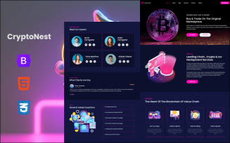 Cryptonest - Cryptocurrency HTML Template