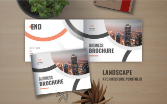 Landscape business brochure template or Company landscape portfolio brochure template design