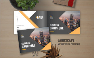 Landscape business brochure template or Company landscape portfolio brochure template layout