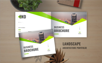 Landscape business brochure template or Company landscape portfolio brochure template