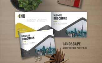 Landscape business brochure template or Company landscape portfolio brochure