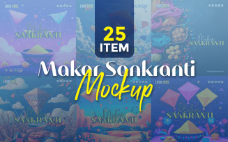 Makar Sankranti Social Media Banner Poster Template