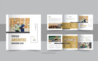 Architecture square trifold brochure design or Square trifold brochure design