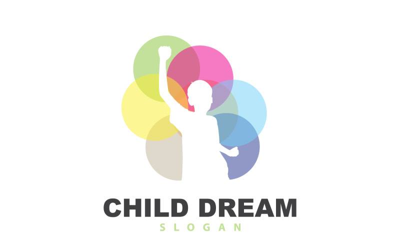 Dream Logo, Kid Dream Inspirational DesignV2 Logo Template