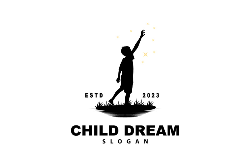 Dream Logo, Kid Dream Inspirational DesignV4 Logo Template