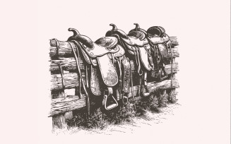 Western Saddle PNG, Sublimation Design, Digital Download, Cowboy Cowgirl Western PNG, Vintage Retro