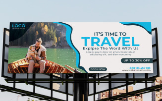 Bill Borad's banner as a traveling design template