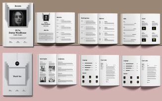 Elegant Resume Booklet Template