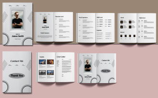 Modern Resume Booklet Template