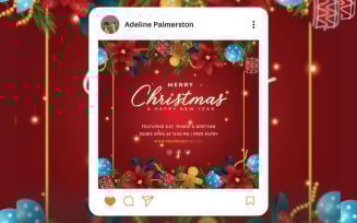 Season's Greetings: Merry Christmas Template