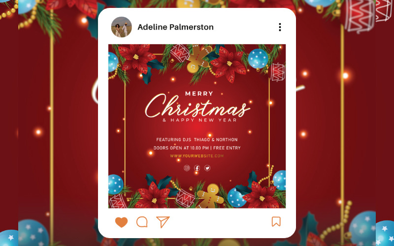 Season's Greetings: Merry Christmas Template Corporate Identity