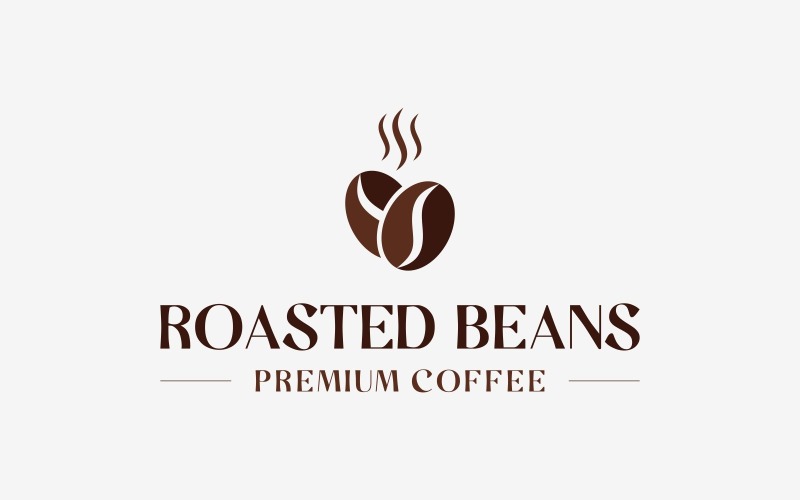 Coffee Beans Roasted Logo Logo Template