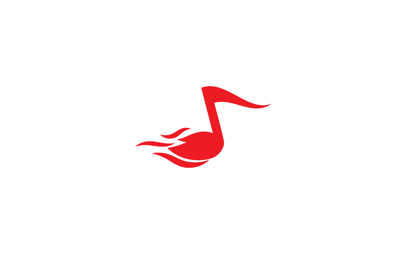 Design-Symbol für Hot Music-Logo, Vektorvorlage