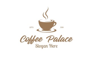 Hot Coffee Cup Espresso Logo