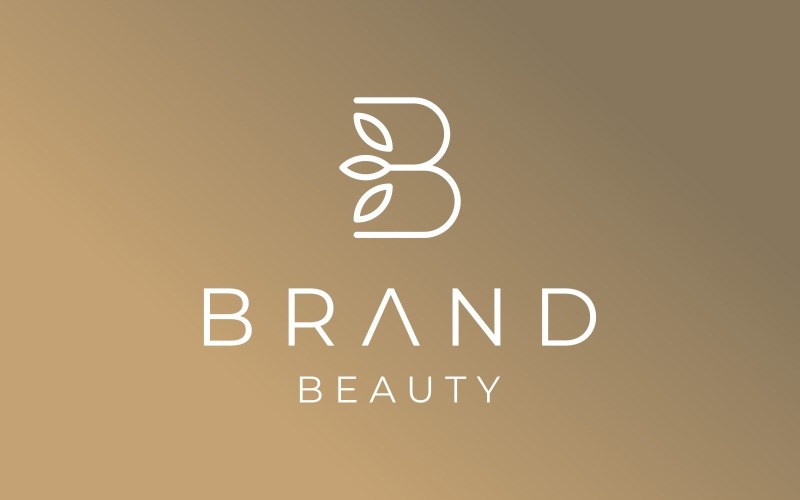 Letter B Beauty Luxury Flower Logo Logo Template