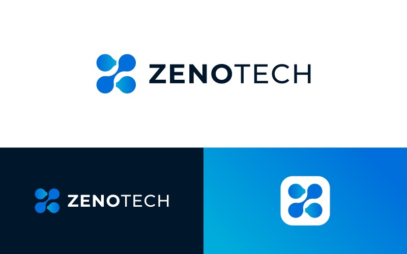 Letter Z Neural Technology Logo Logo Template