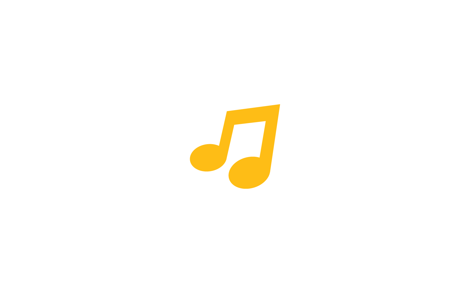Music note logo illustration Vector icon template