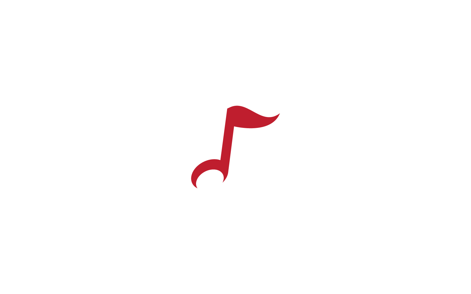 Muzieknoot logo ontwerp Vector sjabloon