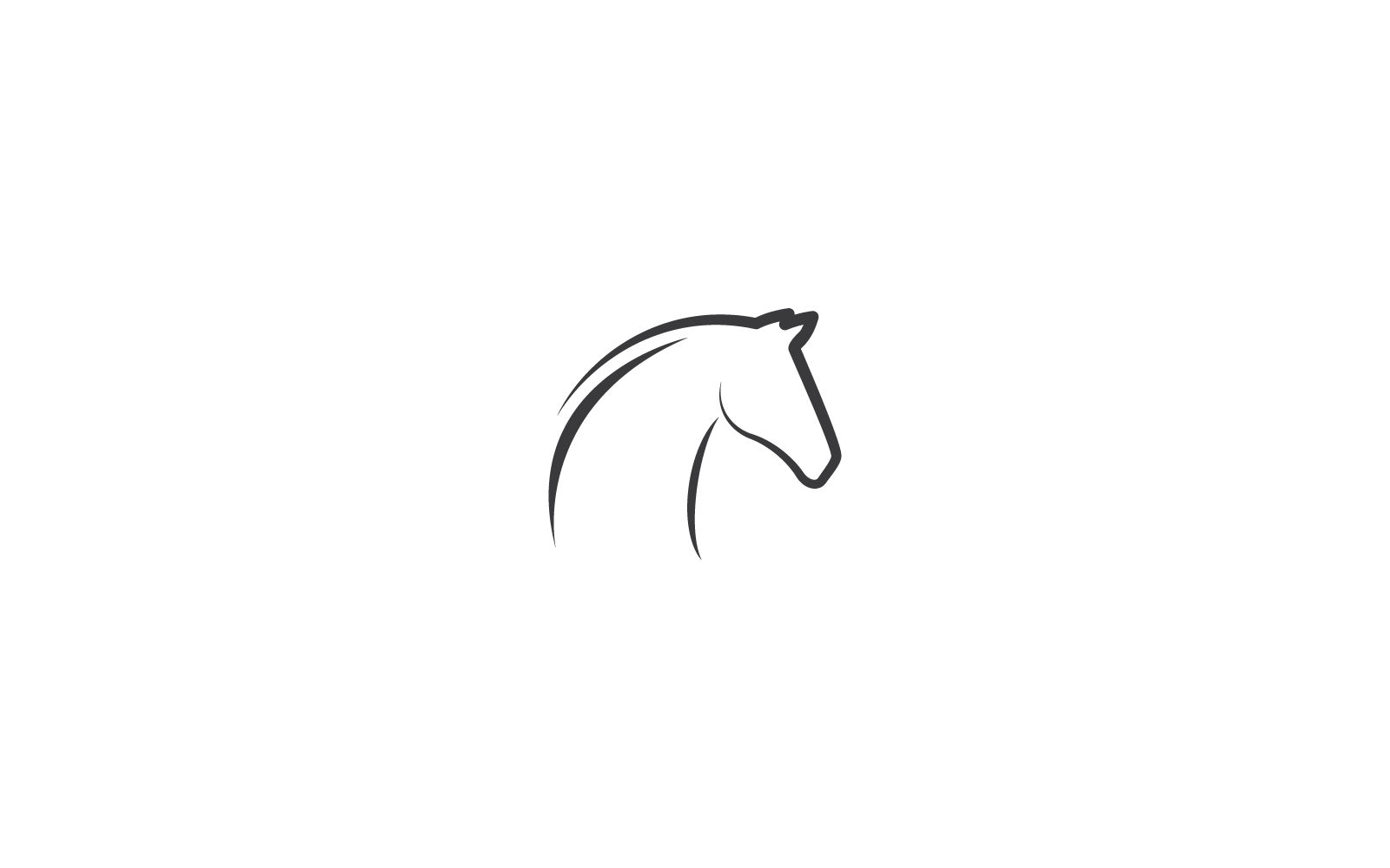 Pferd-Logo-Vorlage, Vektor-Illustrationssymbol