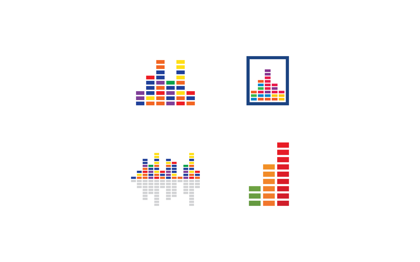 Plantilla de vector de logotipo de ilustración de música de ondas de sonido