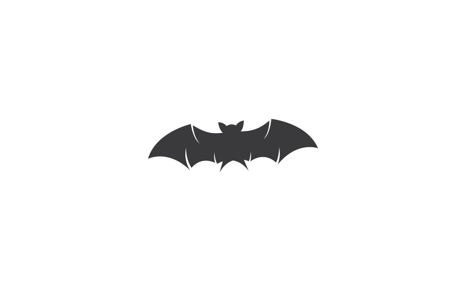 Bat icon ilustration logo vector template