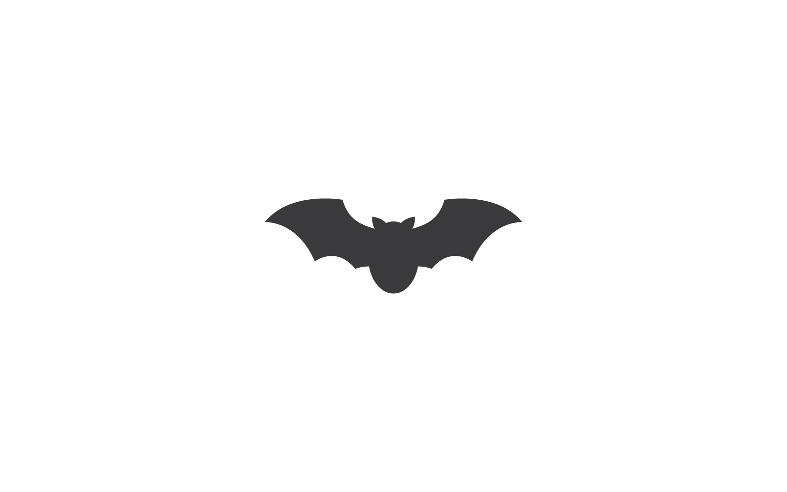 Bat ilustration icon logo vector design template