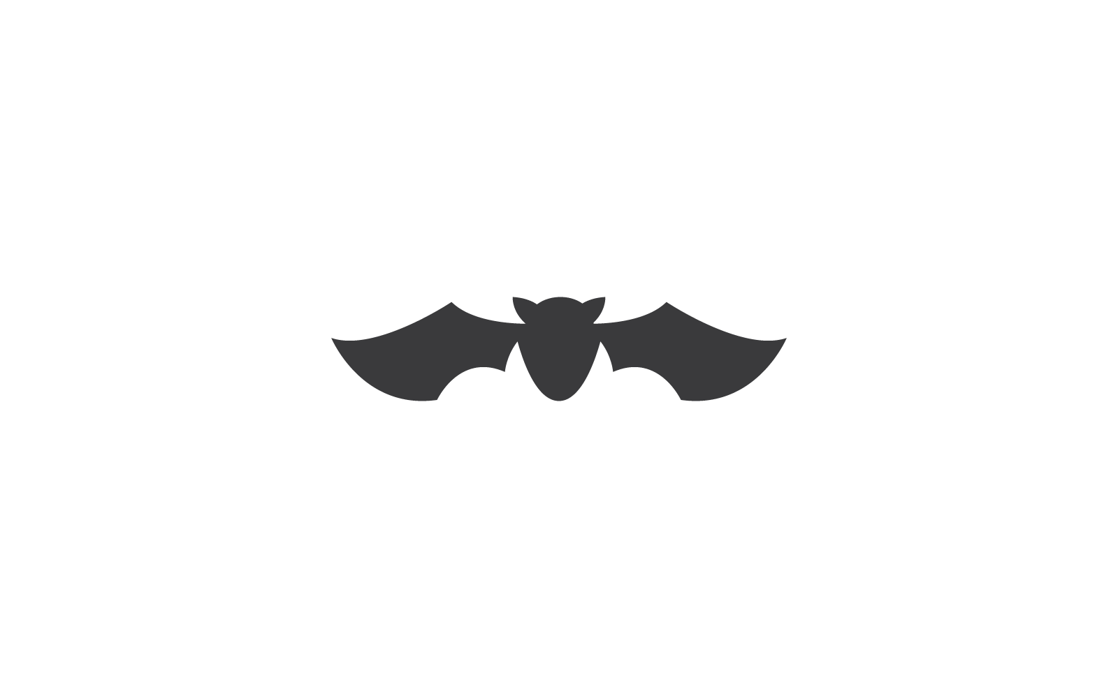 Fledermaus-Illustrationslogo, Vektor-Vorlagensymbol