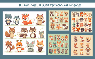 Illustrations of various animals