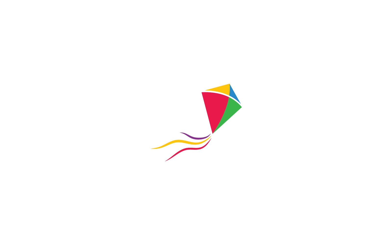 Kite illustration icon template logo vector design