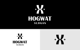 Letter H Minimalist Monogram Logo