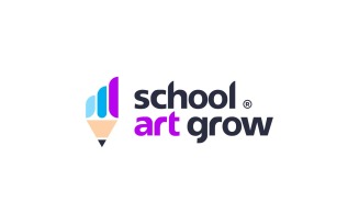 Pencil Art Growth Chart Logo