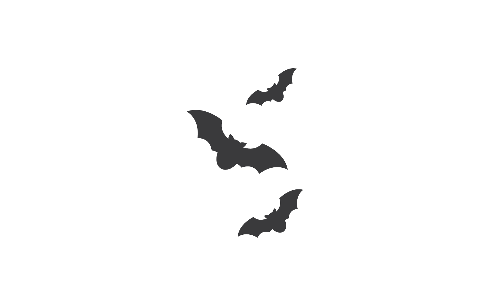 Plantilla de logotipo de diseño de ilustración de murciélago