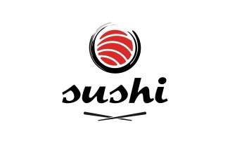 Sushi Sashimi Japanese Food Logo