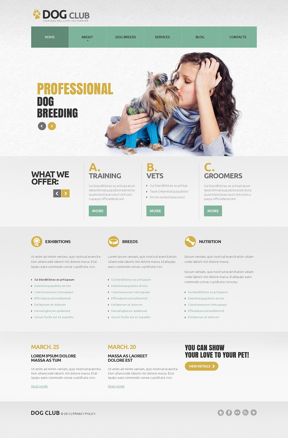 Dog Responsive Joomla Template New Screenshots BIG