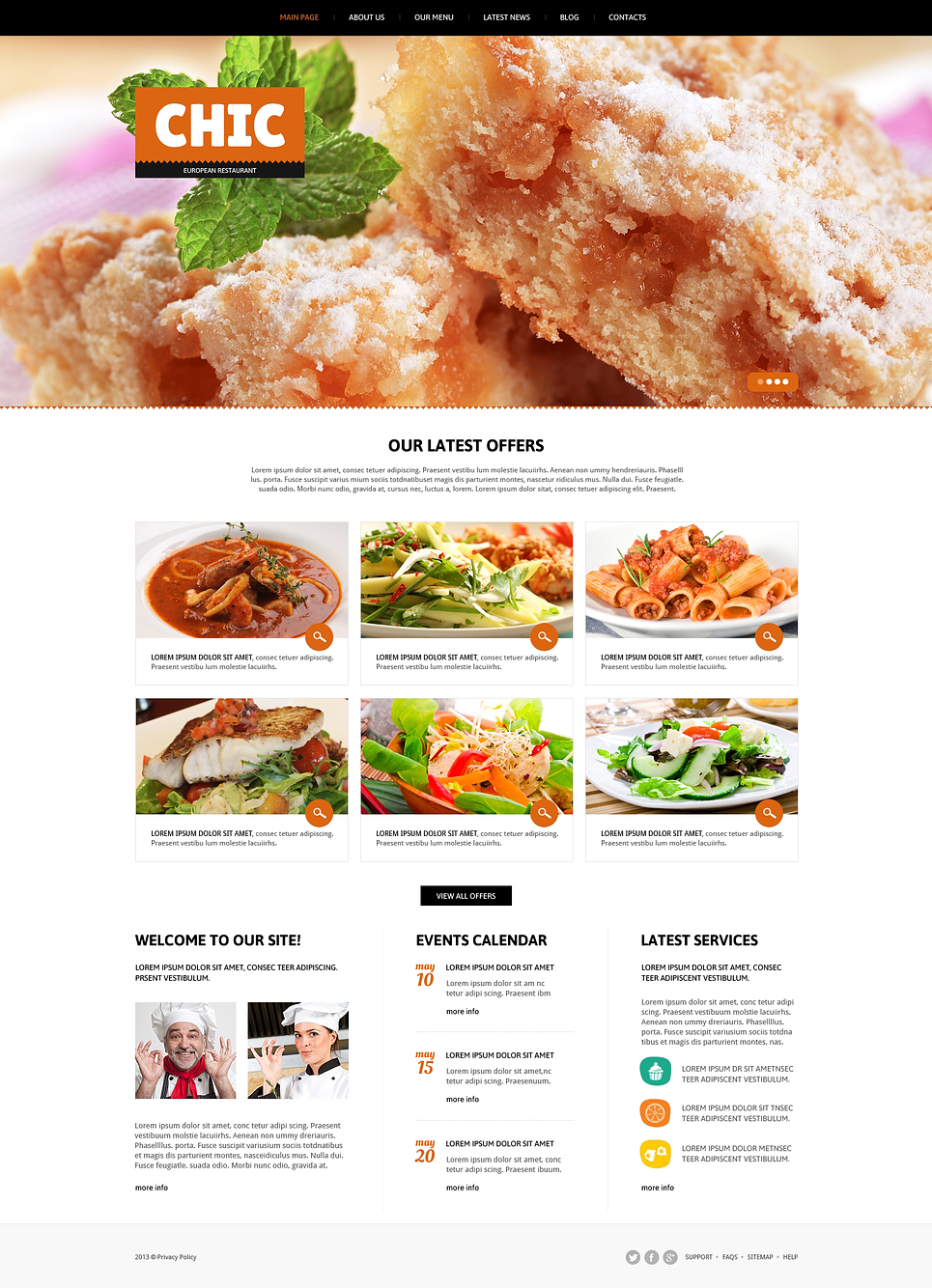 European Restaurant Responsive Joomla Template New Screenshots BIG