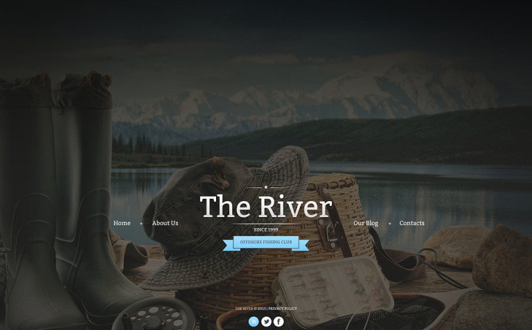 Fishing Bootstrap Website Theme Big Screenshot Fishing Website Template New Screenshots BIG