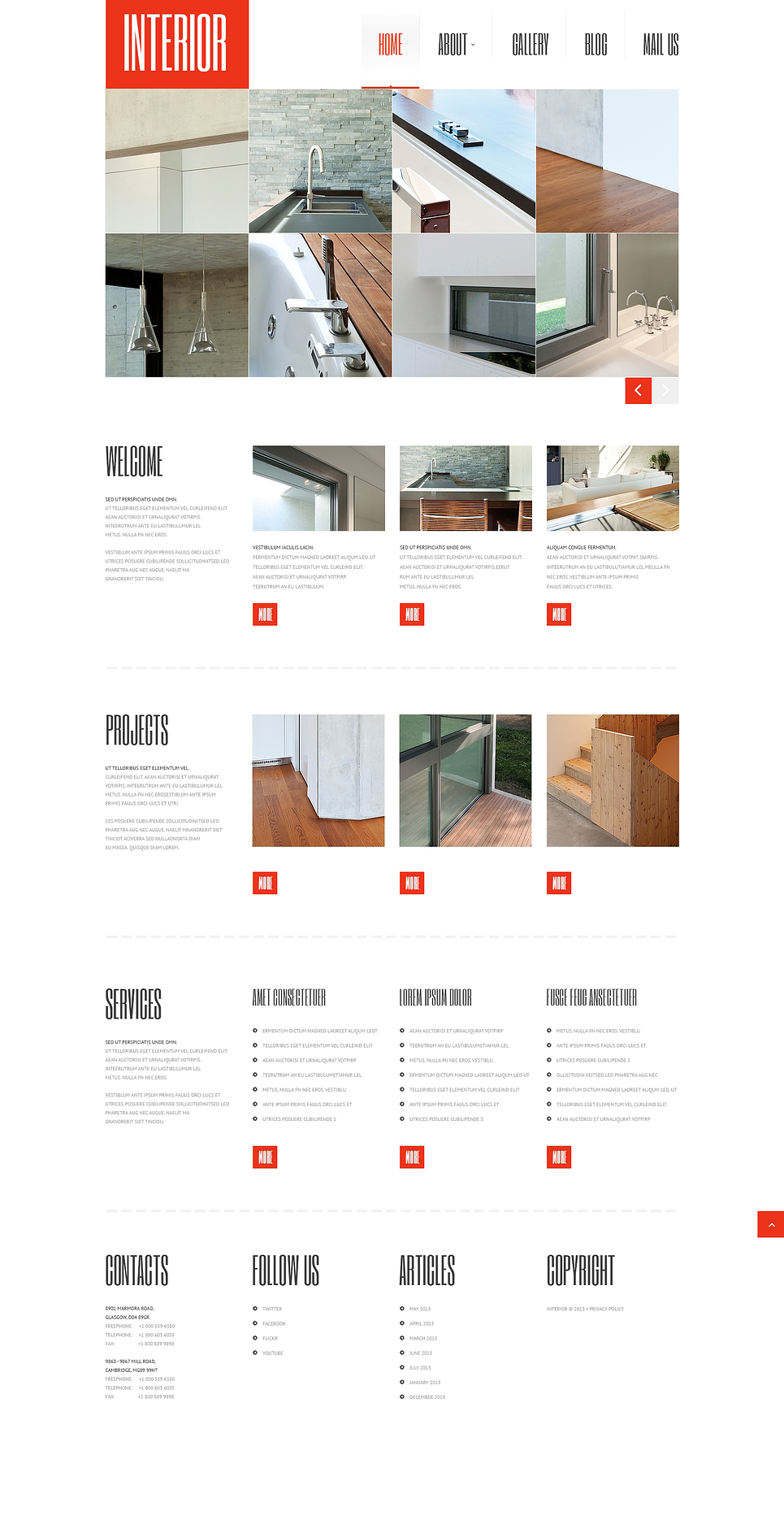 Home Decor Responsive WordPress Theme New Screenshots BIG
