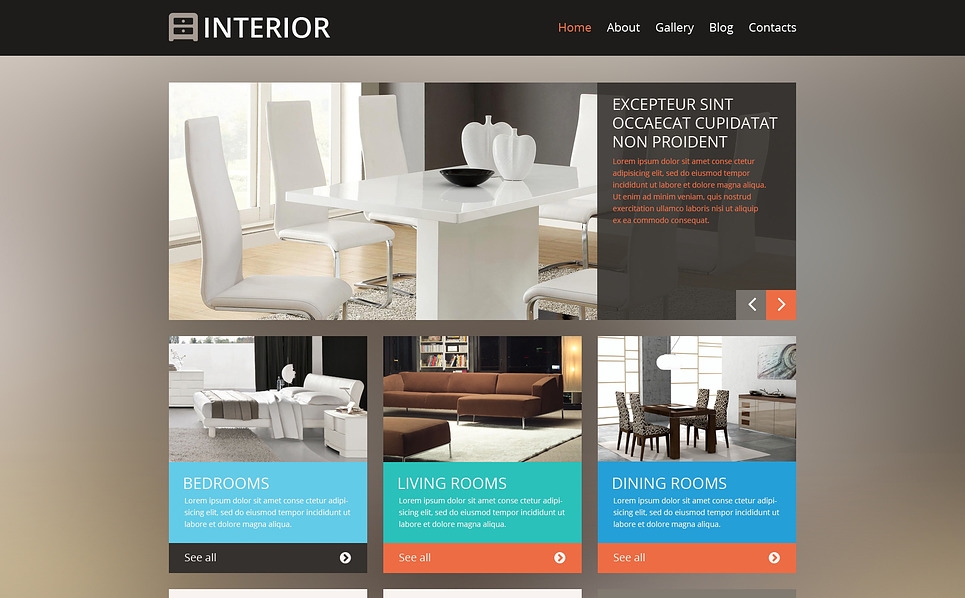 Interior Design WordPress Theme #47224