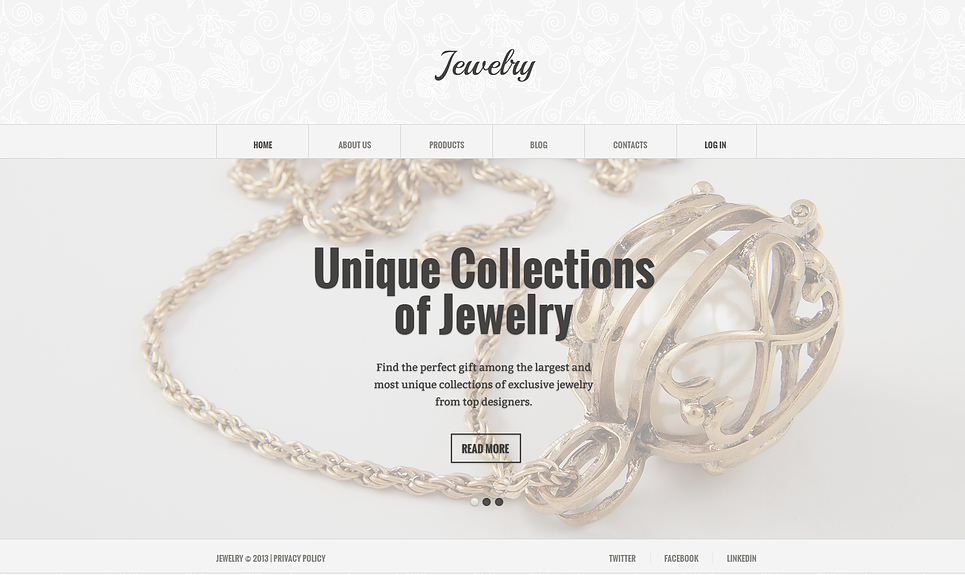 Jewelry Responsive Joomla Template New Screenshots BIG