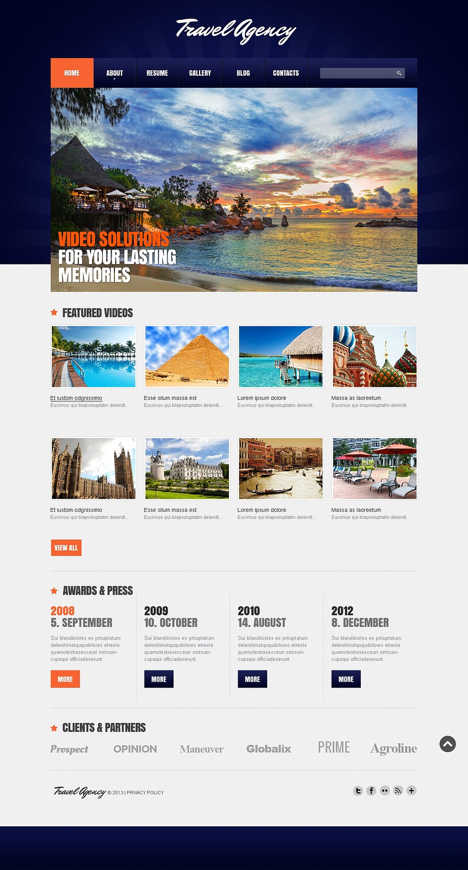 Travel Agency Responsive Joomla Template New Screenshots BIG