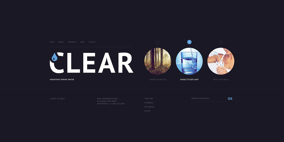 Water Website Template New Screenshots BIG