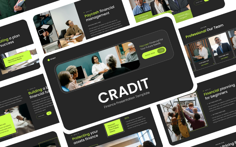 Cradit - Finance Presentation PowerPoint Template