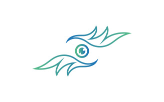 Eye care logo template design.