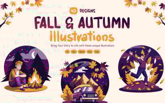 Fall and Autumn Illustrations