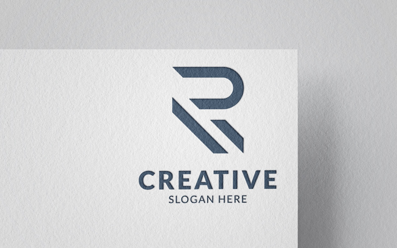 R letter abstract real-estate and construction logo. Logo Template