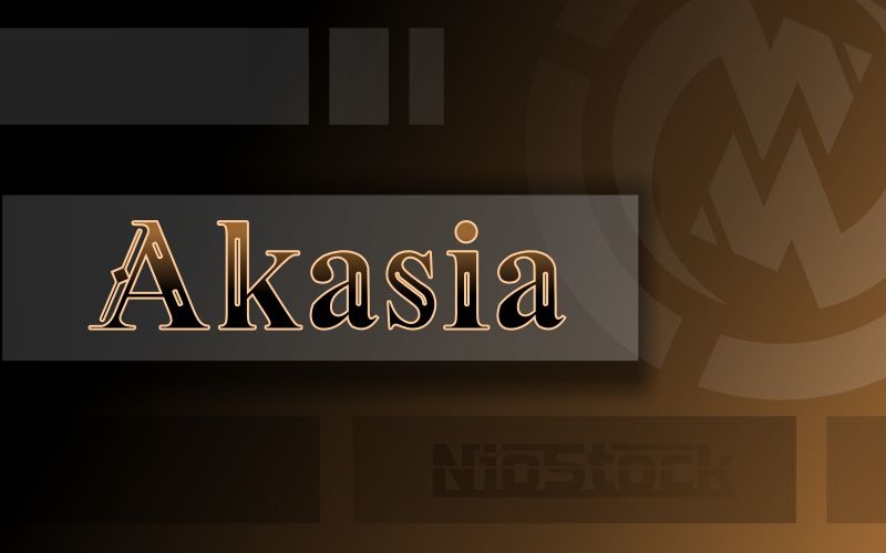 Akasia - Font Design serif font family
