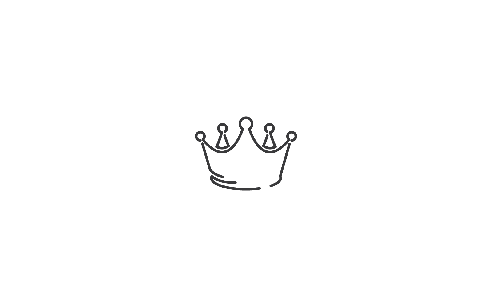 Crown icon Logo vector illustration design