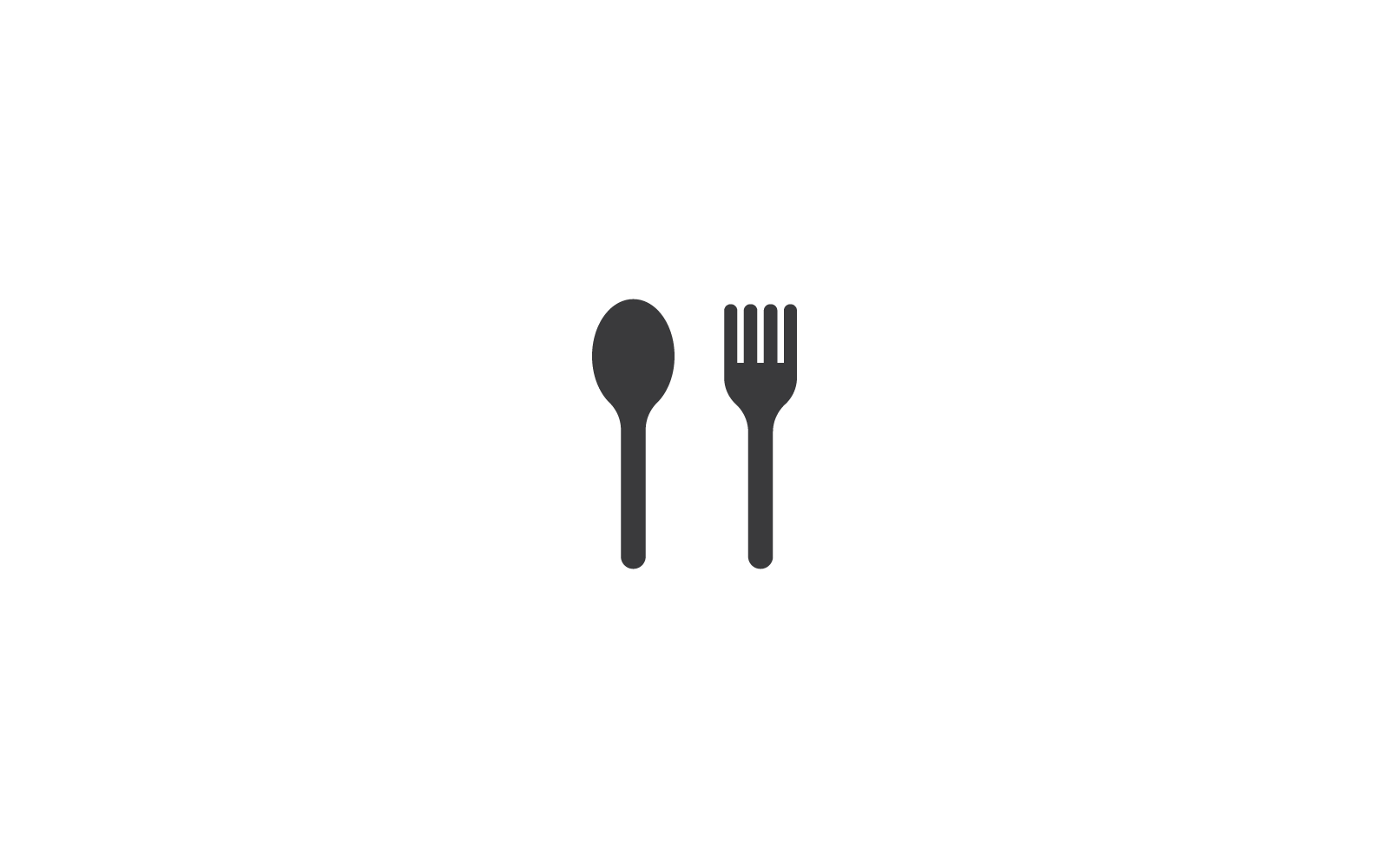fork and spoon restaurant logo vector icon template