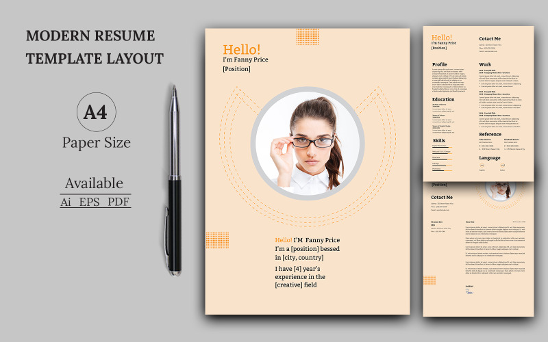 Nice Elegant Resume Templat Resume Template