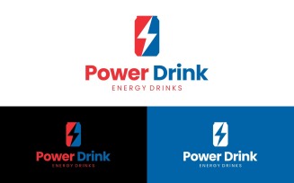 Energy Drink Water Canned Logo
